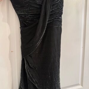 Temperley London Black Asymmetrical Dress